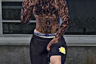 get custom fivem peds clothing kuttes chains fivem custom peds custom mlo