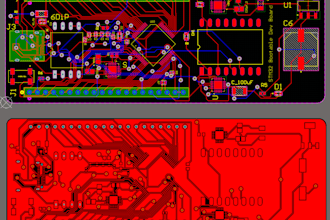 design multilayer pcb schematic, circuit, layout with high speed routing gerber