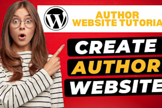 design ebook author website, book author website, landing page