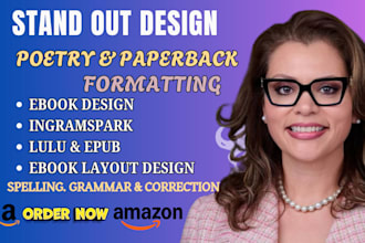 design poetry formatting, paperback formatting for epub, ingramspark and lulu