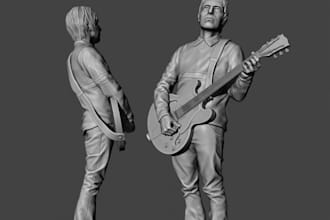 sculpt 3d realistic human like figurine for printing,human statue,picture to stl
