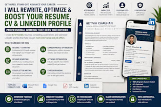 rewrite resume CV and linkedin profile