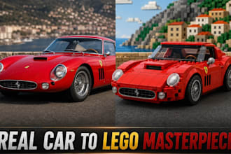 lego car lego moc car 3d lego car model lego vehicle design lego technic car