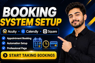 setup acuity scheduling calendly and booking system for your business