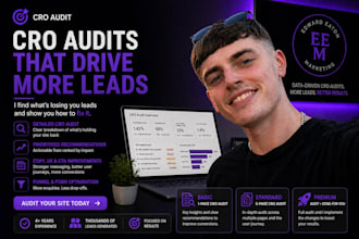 provide an expert conversion rate optimisation cro audit for your website