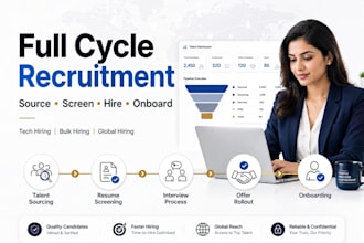 manage recruitment sourcing, screening and interview coordination
