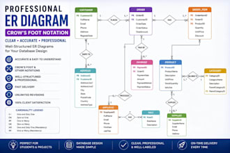 create a er diagram flow chart diagram