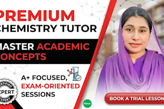 teach chemistry online for all levels and all topics