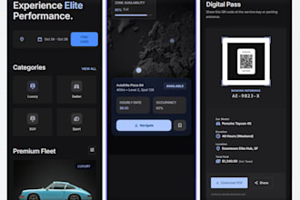 build a custom car parking app car washing app, car booking app