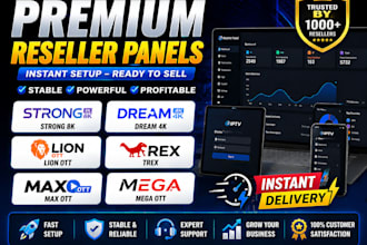 configure reseller panel, strong 8k, dream 4k, trex, lion ott, sup, diamond ottt