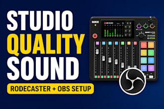 set up rodecaster pro ii or duo with obs for studio quality sound