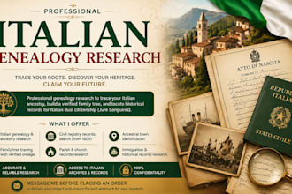 research italian genealogy, ancestry, citizenship records and family tree
