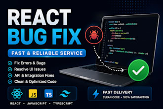 fix bugs or issues in your react js frontend