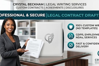 write your legal contract and legal agreement