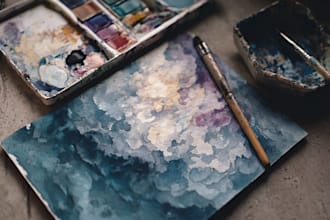create watercolor portrait, watercolor art, watercolor