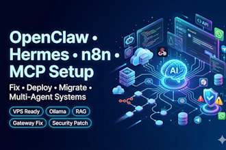 setup fix openclaw n8n mcp migrate hermes multi agent slack routing ollama vps