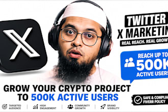 do crypto twitter x marketing, x promotion for organic 20k x followers