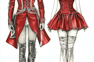 create a simple fashion illustration