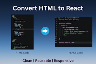 convert HTML CSS to react component