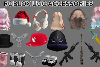create unique roblox ugc accessories, outfits, 3d avatar items for your roblox