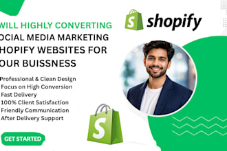 do professional social media websites on shopify