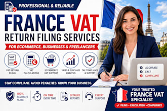 prepare and file france vat returns for ecommerce and businesses