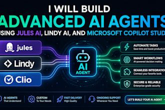 build advanced ai agents using jules ai, lindy ai, and microsoft copilot studio