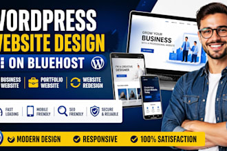 design bluehost wordpress website design business, portfolio bluehost redesign