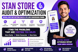 audit stan store reveal why not getting sales fix low conversion sales funnel