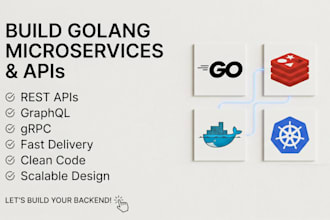 build golang applications and microservices with rest, graphql, or grpc apis