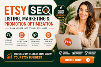 do esty product seo listing markting and promotion optimization