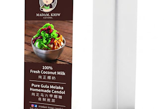 design professional eye catching roll up banner or standee