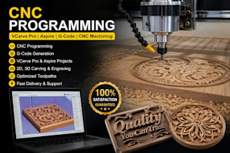 do cnc programming, cnc machining, vcarve pro, aspire, gcode