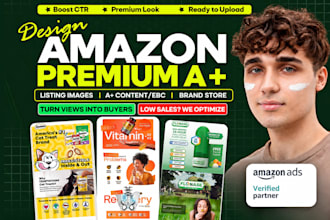 design amazon listing images and premium a plus content