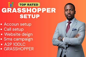 set up grasshopper phone system and handle tcr registration for SMS compliance