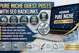 publish high DR guest posts on pure niche sites