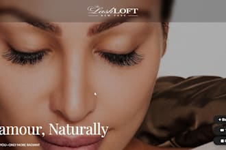 design lash extension website, microblading, beauty salon and nail salon booking