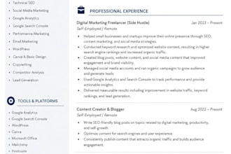 review and improve your resume for better job results