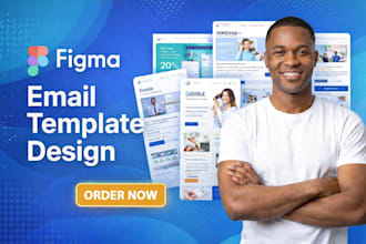 figma email template design responsive email newsletter mailchimp klaviyo design
