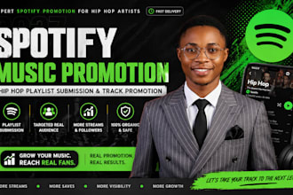 do spotify music promotion hip hop music, playlist submission track promotion