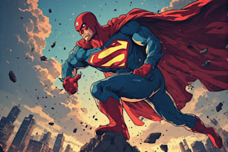 superhero character for comics