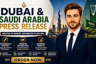 write and distribute dubai and saudi arabia press release