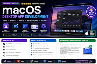 create custom macos desktop apps, swift developer, apple mac software expert