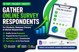 gather online survey respondents to flll online form, qualtrics survey, jotform