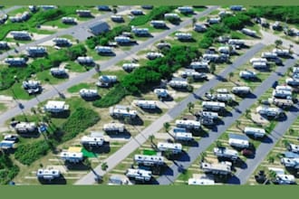 design rv park, boat, campers, truck and trailer parking