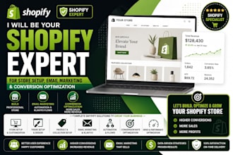 be your shopify expert for store setup, email marketing and cro