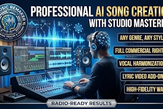 create a professional ai song with vocals in any genre