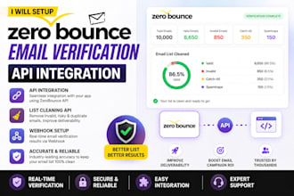 setup zerobounce email verification api integration list cleaning api webhook