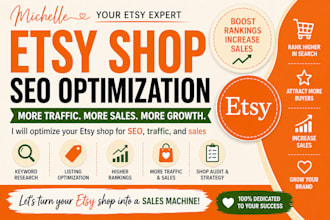 optimize your etsy shop for seo, traffic, and sales