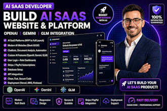 develop custom ai saas web apps as a full stack ai developer